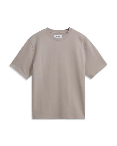 Wax London Dean Short Sleeve Crewneck Tee In Clay