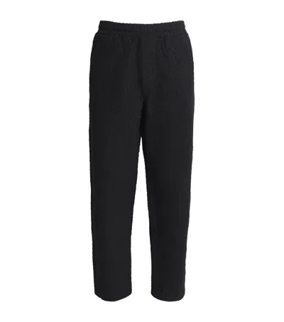 Wax London Diamond-weave Tyne Trousers In Black