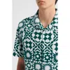 Wax London Didcot Printed Cotton Shirt In Multi