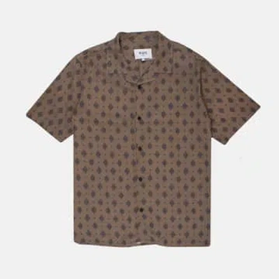 Wax London Didcot Ditsy Tile Shirt In Brown