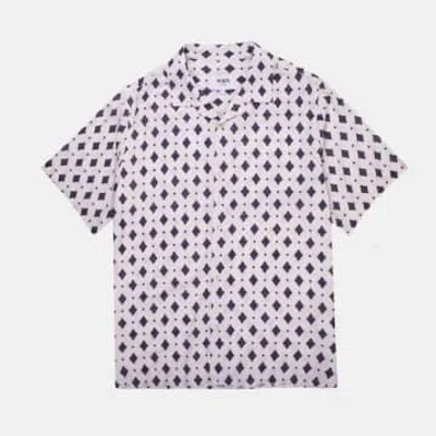 Wax London Didcot Ditsy Tile Shirt In White