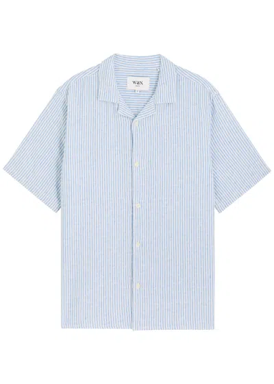 Wax London Didcot Striped Woven Shirt