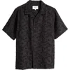 WAX LONDON WAX LONDON DIDCOT FLORAL SHEER CAMP SHIRT