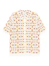 Wax London Dorset Geo Crochet Shirt In Multi