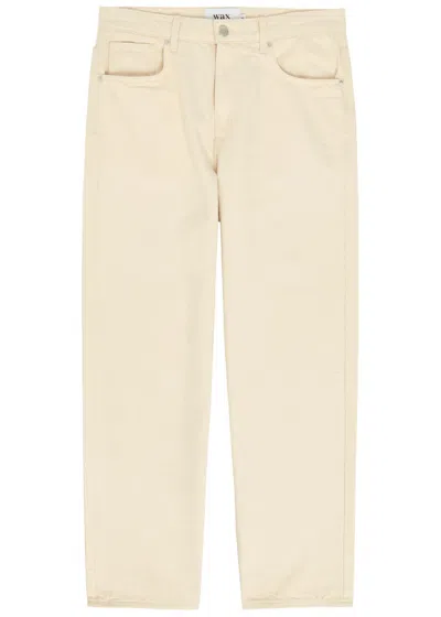 Wax London Felix Loose Straight-leg Jeans In Nude