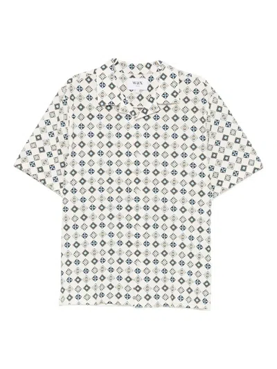 Wax London Geometric-pattern Shirt In White