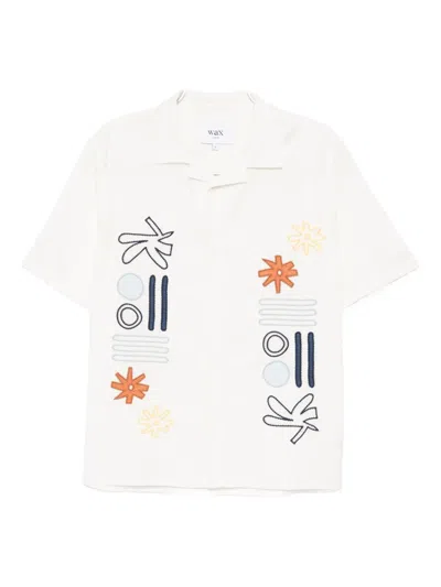 WAX LONDON GRAPHIC-APPLIQUÉ SHIRT