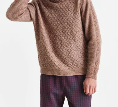 Wax London Grove Crew Pullover York Knit In Natural In White