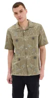 Wax London Hawaiian Didcot Shirt Khaki In Khaki