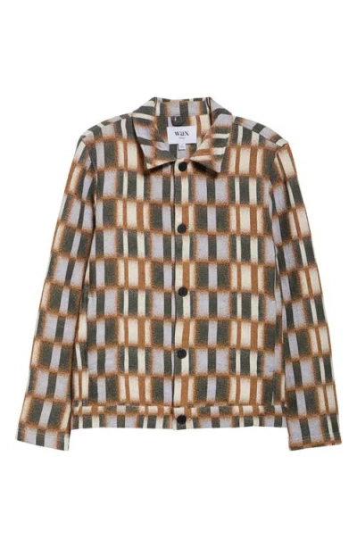 Wax London Iggy Geo Print Button-up Jacket In Multi