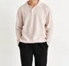 Wax London Jacobs Polo In Ecru Patchwork In Multi