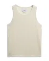 Wax London Prim Jersey Lace Tank Top In Ecru