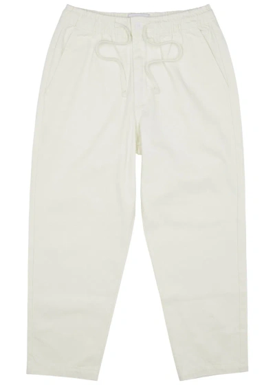 Wax London Kurt Cotton-twill Trousers In White