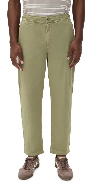 Wax London Kurt Pull On Trousers Light Khaki In Gray