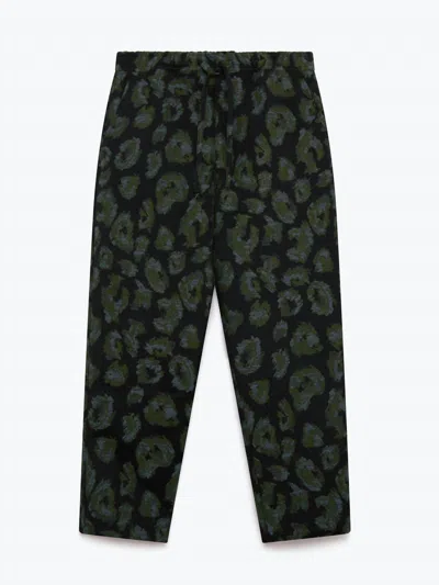 Wax London Kurt Trouser In Black/khaki In Multi