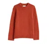 Wax London Men's Grove Crew Sweater In Rust In Multi