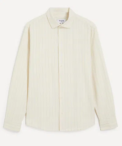 Wax London Mens Dartford Long-sleeve Shirt In Neutral