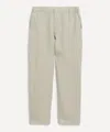 Wax London Mens Kurt Washed Beige Linen Trousers In Neutral