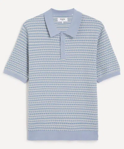Wax London Mens Naples Short-sleeve Polo In Blue