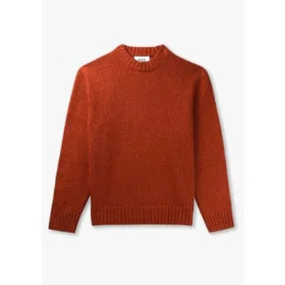 Wax London Mens Wilde Crew Neck Sweatshirt In Rust In Red