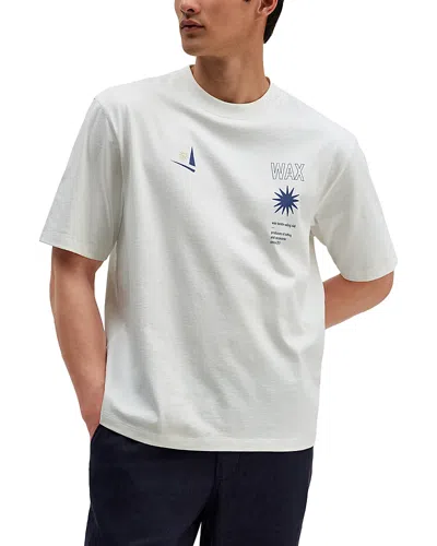 Wax London Milton Sailing Club Graphic T-shirt In White