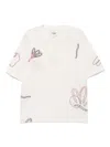Wax London Milton Embroidered Cotton T-shirt In Pink