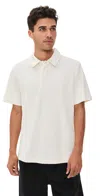 Wax London Mini Texture Shore Polo Ecru In White