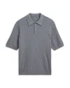 Wax London Naples Cotton & Cashmere Polo Shirt In Multi