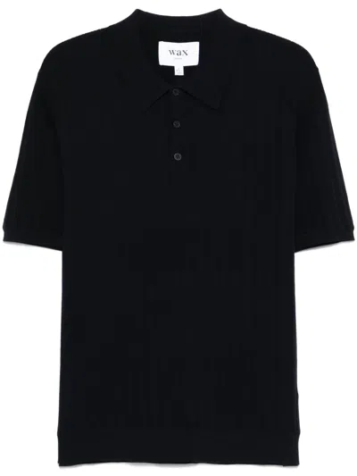 Wax London Naples Polo Shirt In Blue
