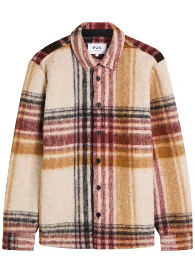 WAX LONDON WAX LONDON NOLAN CHECKED BRUSHED OVERSHIRT