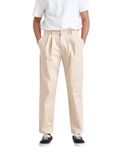 Wax London Pleat Trouser In Sand In Beige