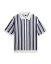 Wax London Crochet Stripe Shirt In Multi