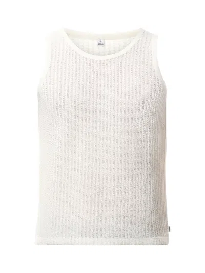Wax London Prim Jersey Lace Tank Top In Ecru
