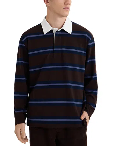 Wax London Tapestry Print Cotton Camp Shirt In Black