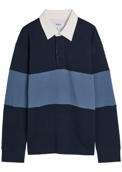 Wax London Rowhill Striped Cotton Rugby Shirt In Multi