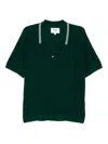 Wax London Boucle Short-sleeves Polo Shirt In Green