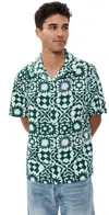 Wax London Didcot Printed Cotton Shirt