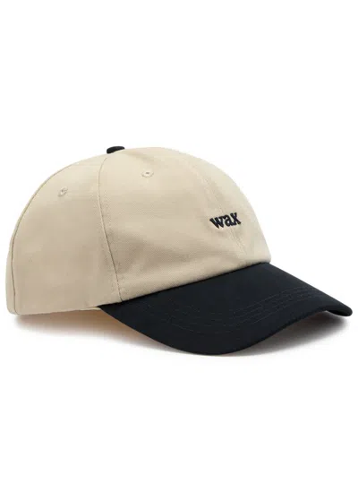 Wax London Sports Logo Cotton Cap In Navy