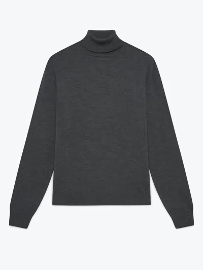 Wax London Sterling Roll Neck Sweatshirt In Charcoal In Grey