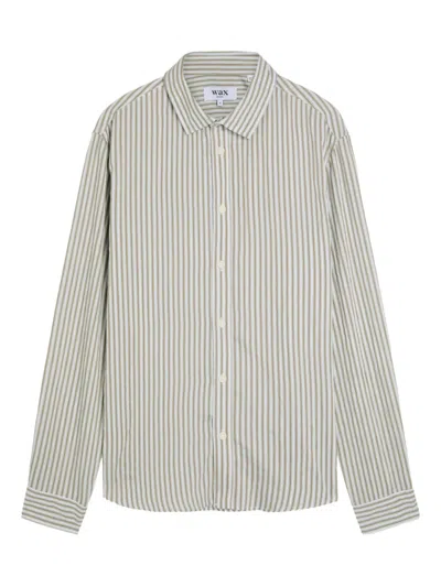 Wax London Striped Shirt In Black