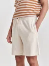 Wax London Sweat Short In Ecru In Beige