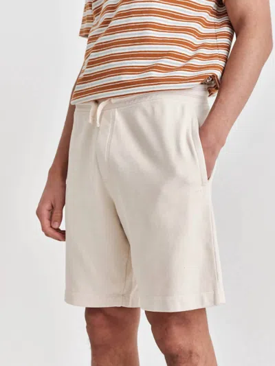 Wax London Sweat Short In Ecru In Beige