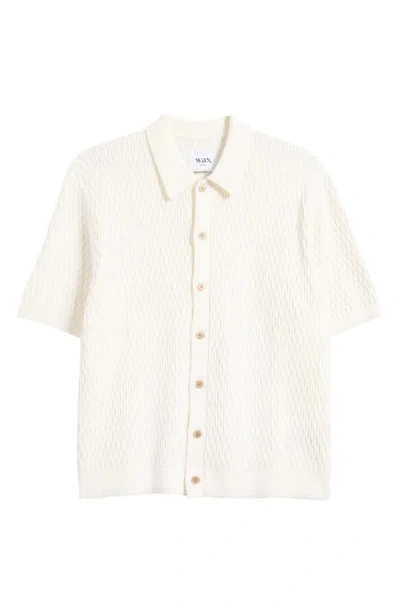 Wax London Tellaro Cotton Button-up Shirt In Ecru