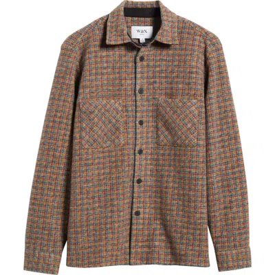 Wax London Whiting Check Overshirt In Multi
