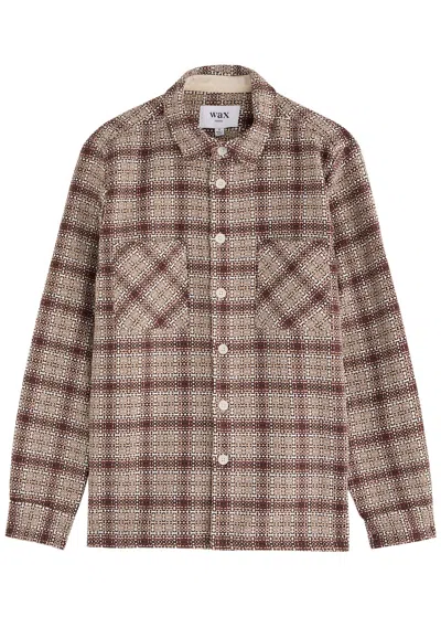 Wax London Whiting Cotton-blend Overshirt In Cream