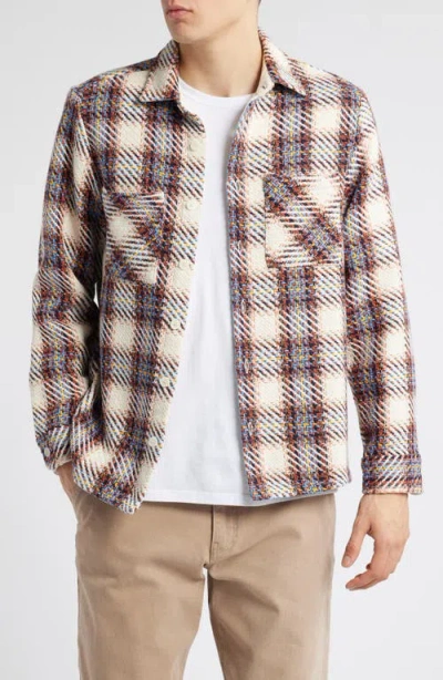 Wax London Whiting Hutton Plaid Cotton Blend Overshirt In Multi