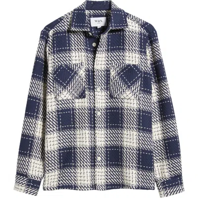Wax London Whiting Marine Beatnik Button-up Overshirt