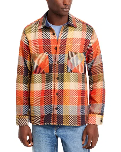 Wax London Whiting Overshirt In Orange