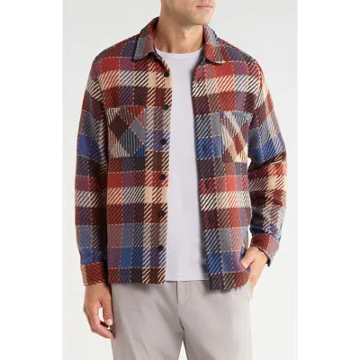Wax London Whiting Oversize Pike Check Button-up Shirt Jacket In Multi