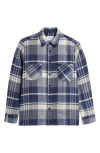 WAX LONDON WAX LONDON WHITING PLAID BUTTON-UP SHIRT JACKET